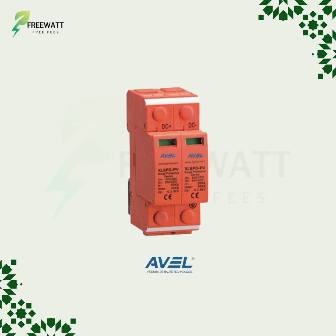 Parafoudre Solaire DC AVEL - Type 2 (500V / 1000V) - Cartouche Remplaçable | مانعة الصواعق – Image 2
